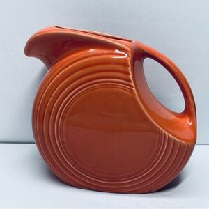 Fiestaware Persimmon Large Disc Pitcher